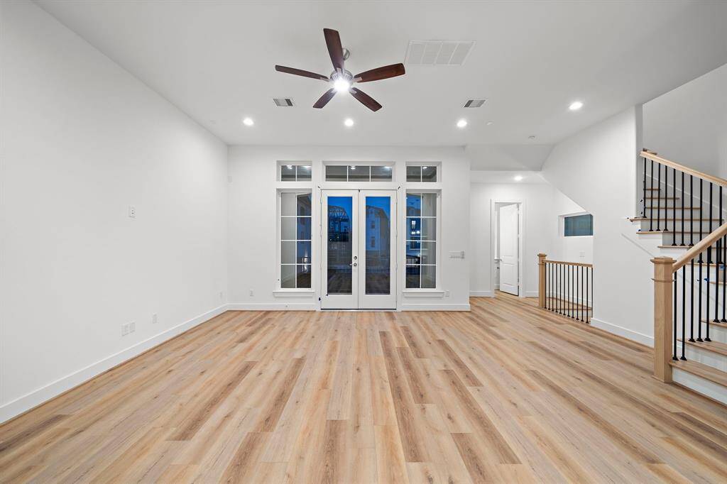 Large floor to cieling windows towards your huge outdoor balcony