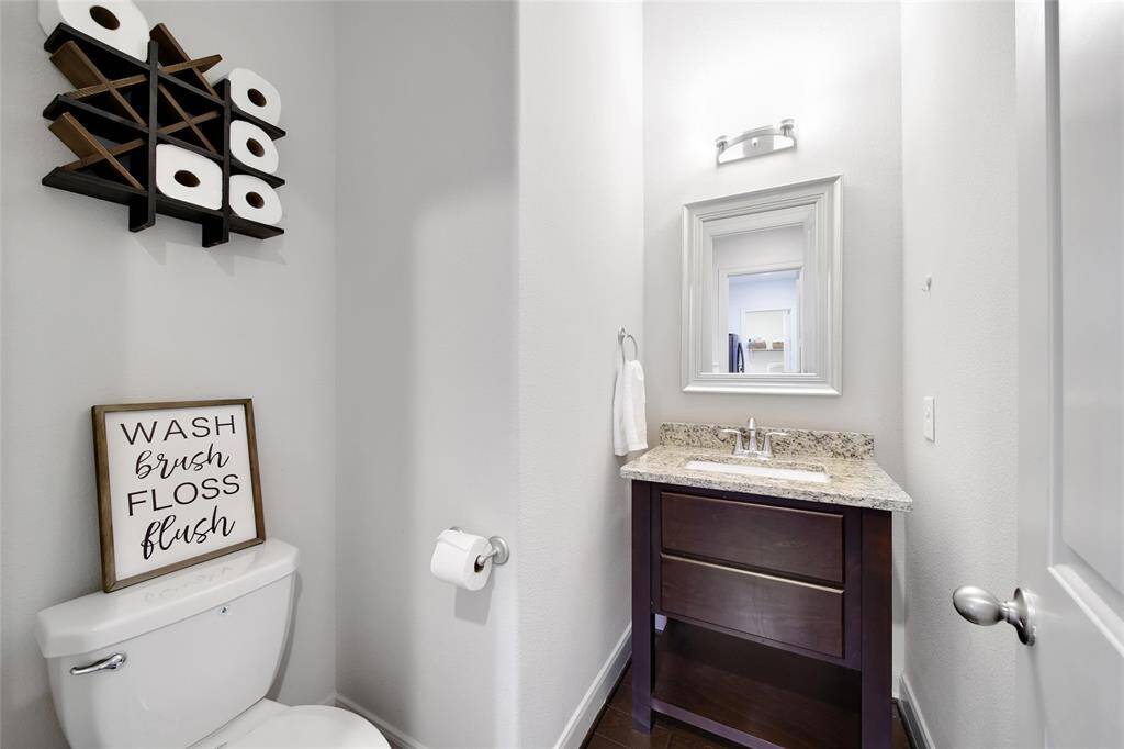 In it's own nook, dining space is tucked away.