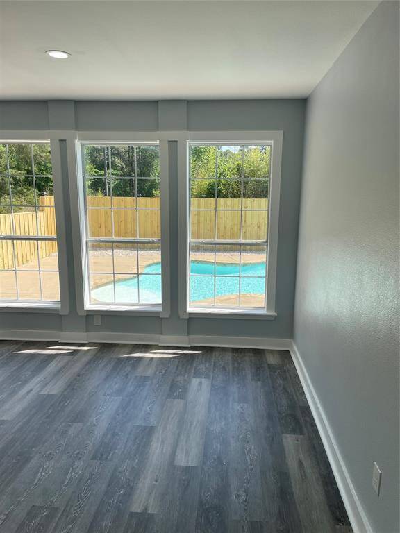 view from back french doors