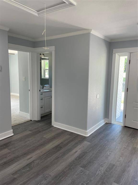 Entry area looking at front door