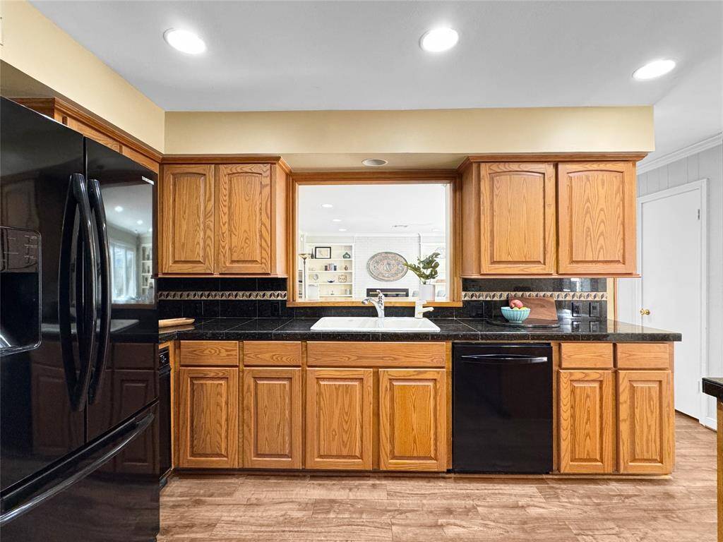 Great size kitchen.