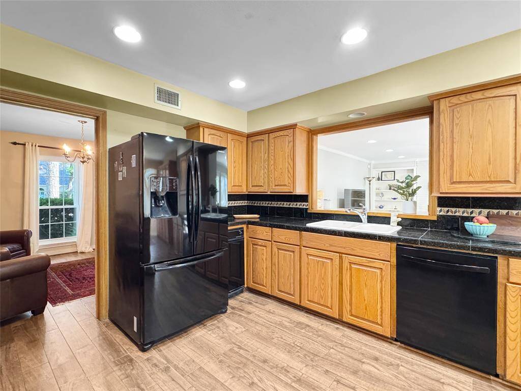 Great size kitchen.