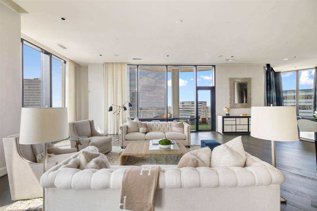 Floor to ceiling windows offer the most beautiful light throughout.