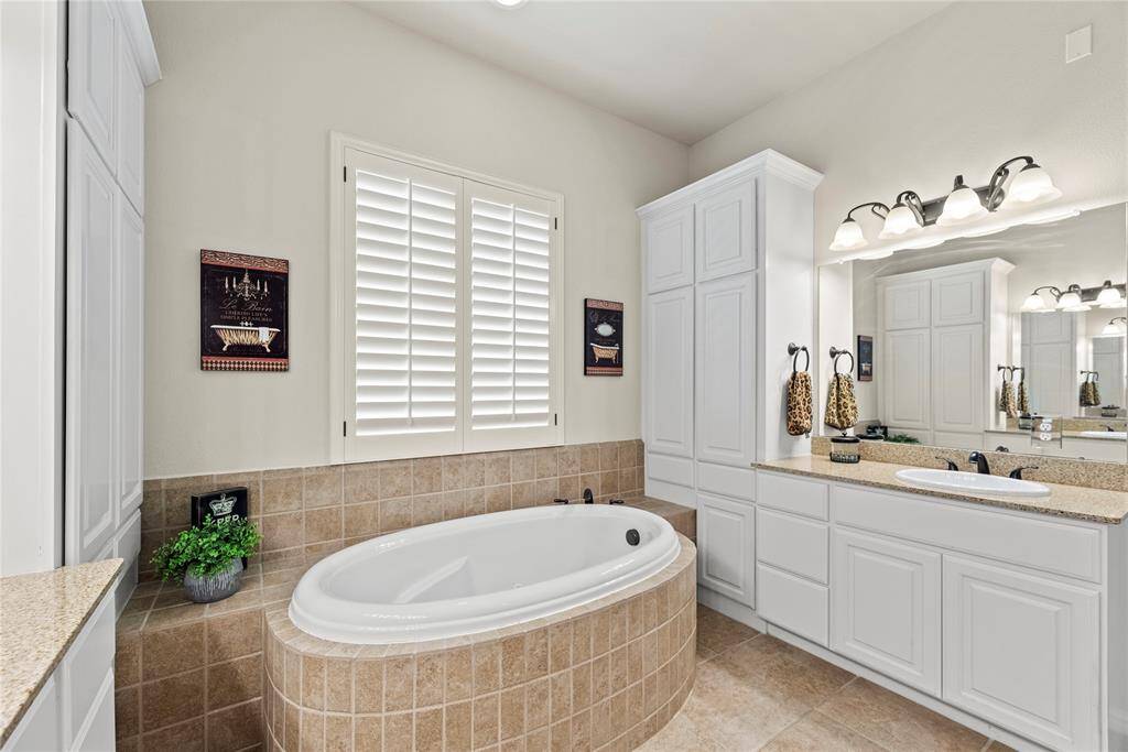 Your deep soaking tub to wash the cares of the day away.