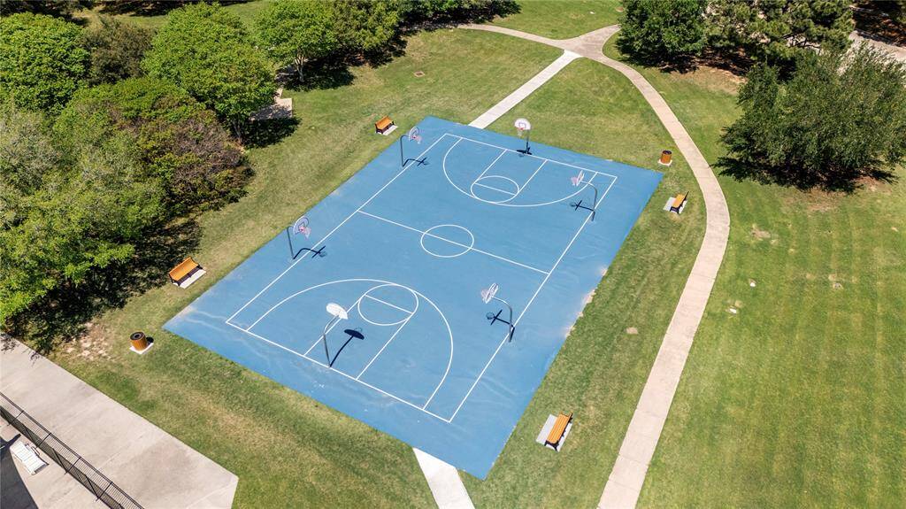 Game On!  Enjoy the basketball court with family.