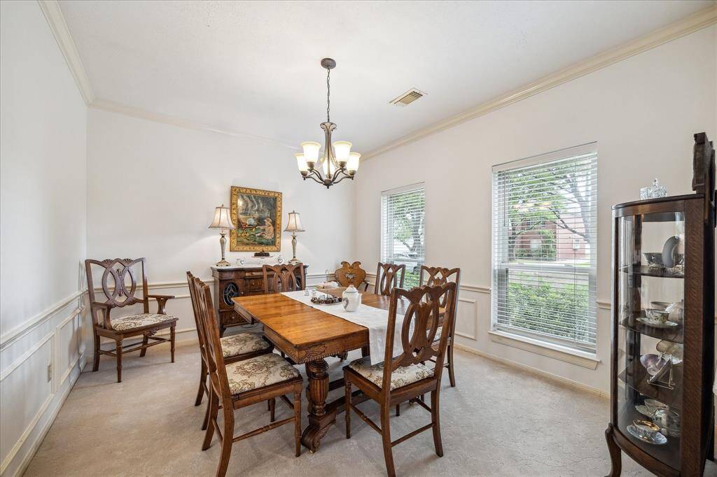 A very spacious dining room at the front of the home.