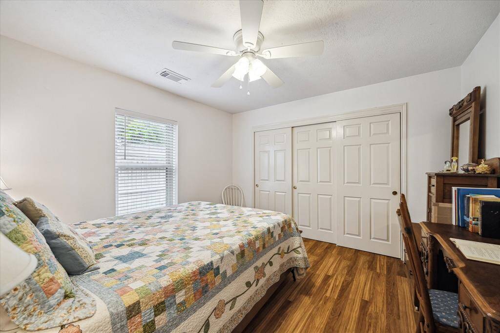 The second secondary bedroom is located on the side of the house, it's nice a peaceful in this room.