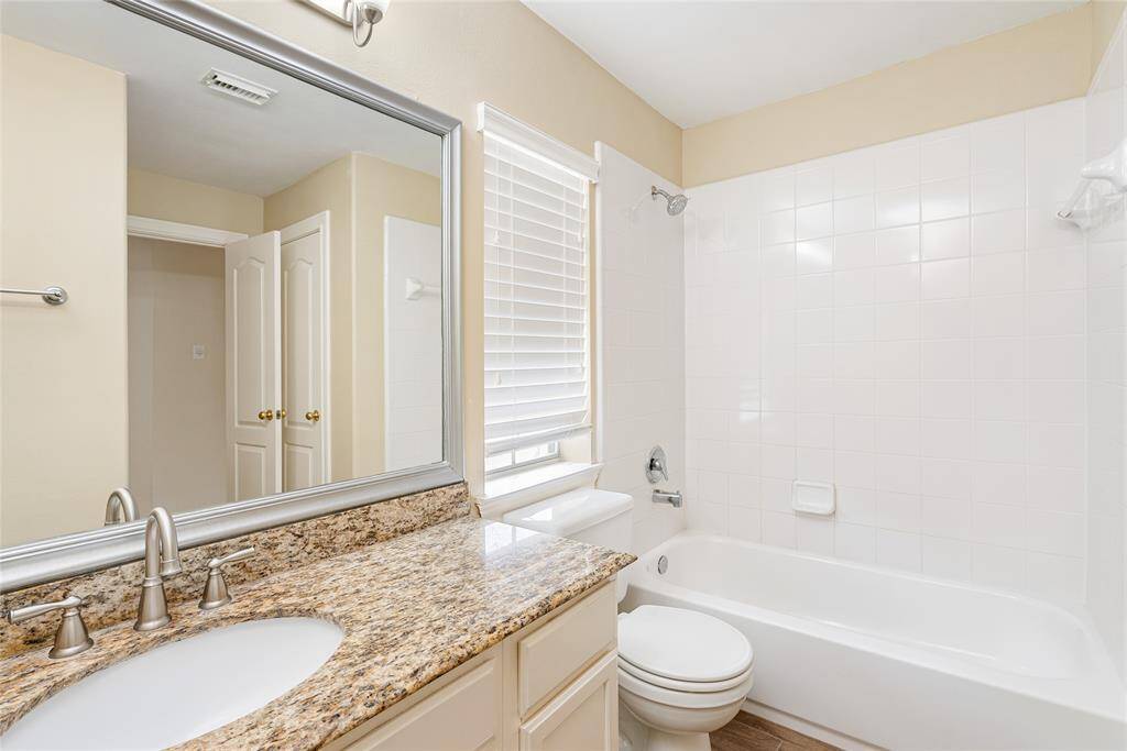 The large updated bathroom for upstairs.