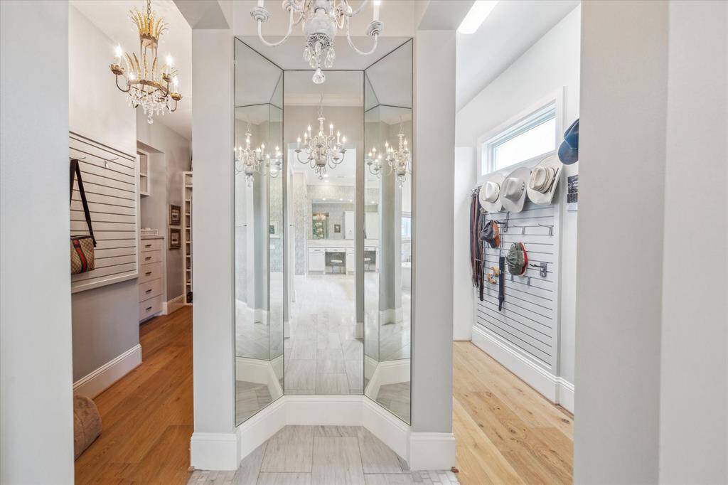 Dual large closets are also found in the primary suite