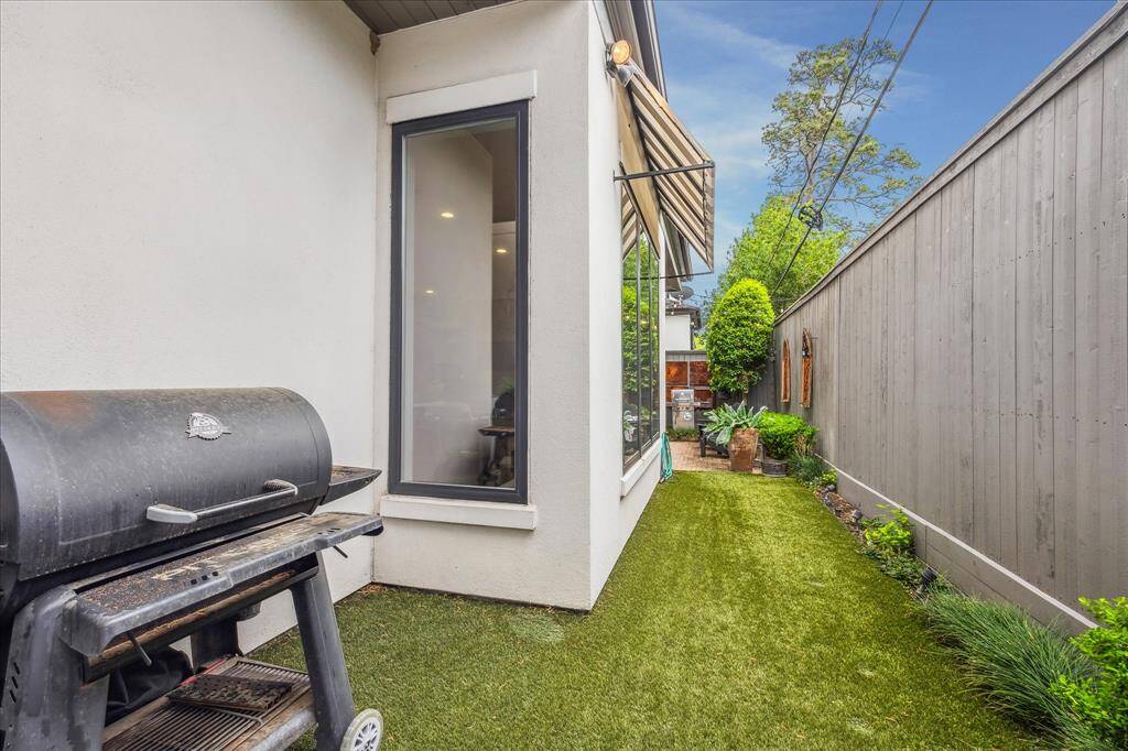 Another view of the backyard space