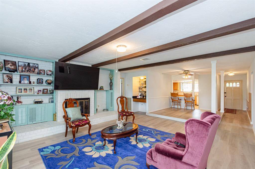 One of the two large secondary bedrooms.