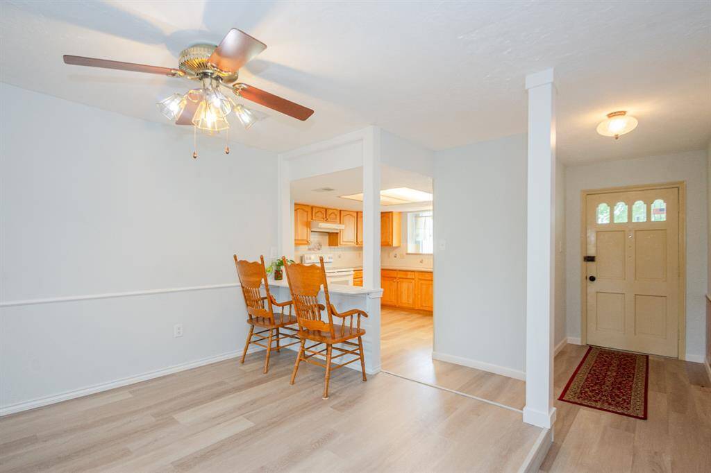 Great flow in this home between living room, dining room, and into the kitchen