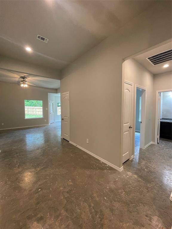 Foyer Entry open to the Hallway & Family Room