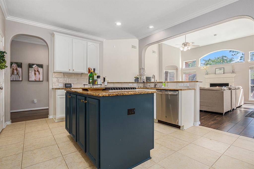 View of the open concept