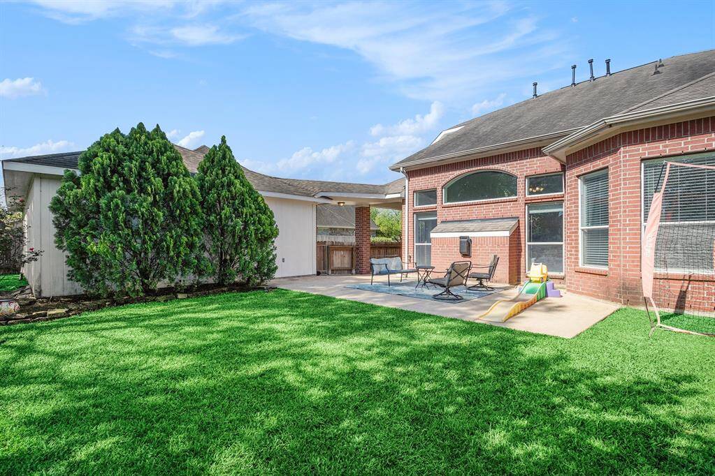 Large backyard