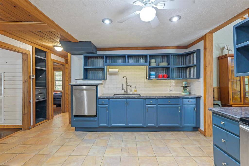 Spacious remodeled kitchen with stainless steel appliances