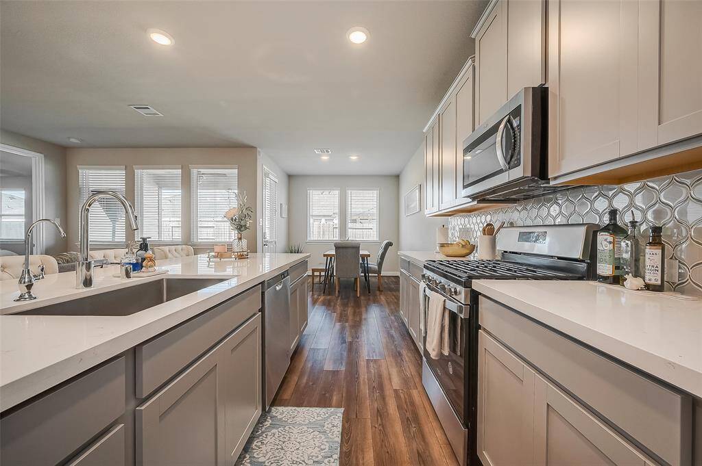 Chef's delight with lots of cabinet storage and counter space.