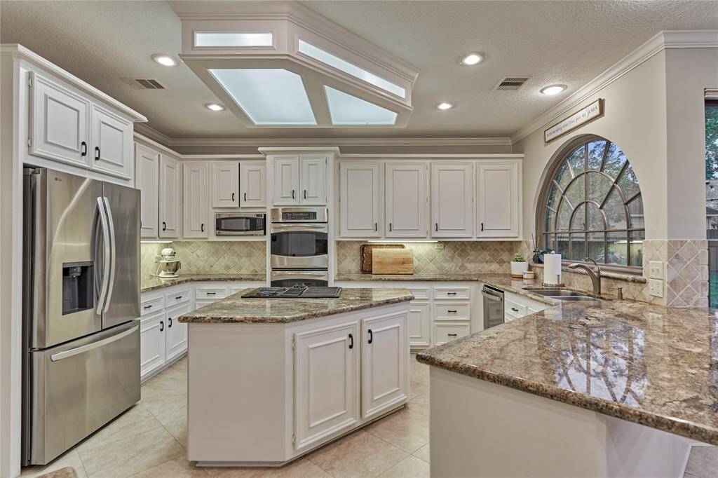 Load of crisp white cabinetry to house every tool and appliance desired.