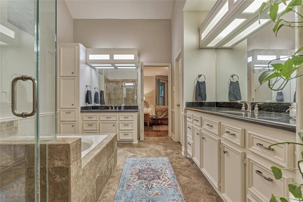 Tons of storage in the primary ensuite.