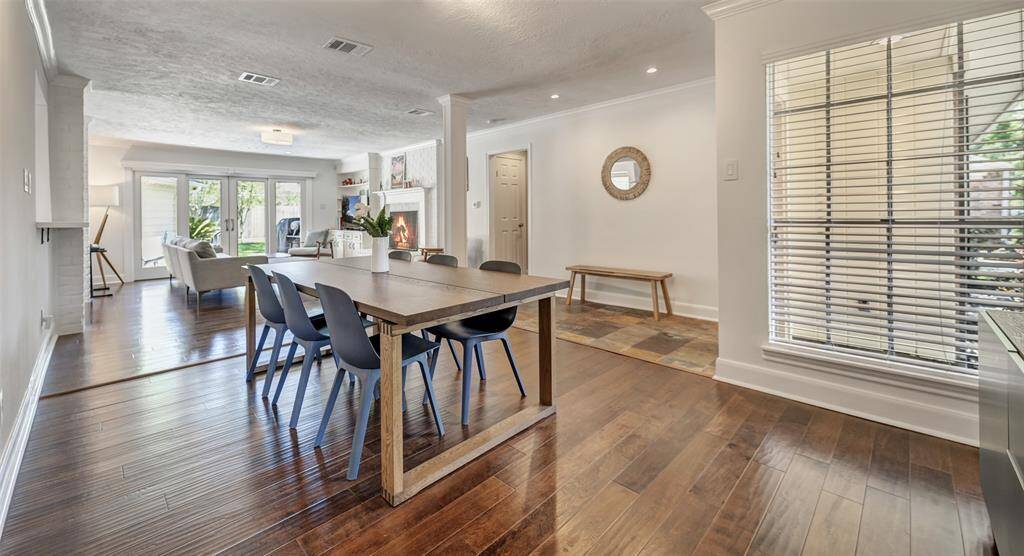 Another view of the formal dining room. This angle shows how the home seamlessly flows from room to room.