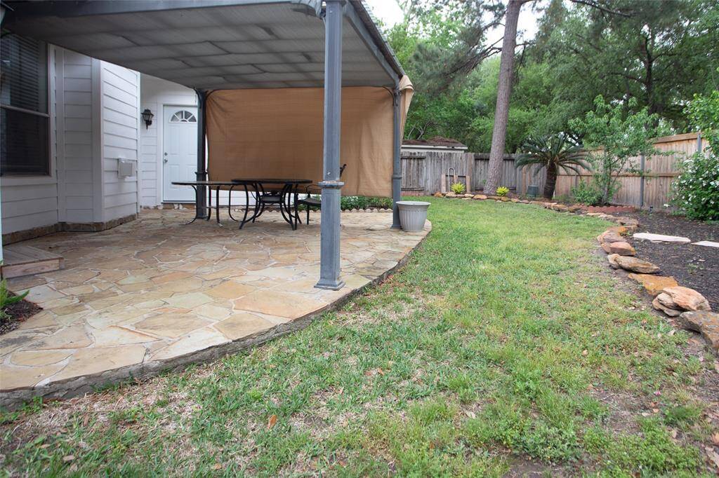 Large Patio with Covered Pergola.