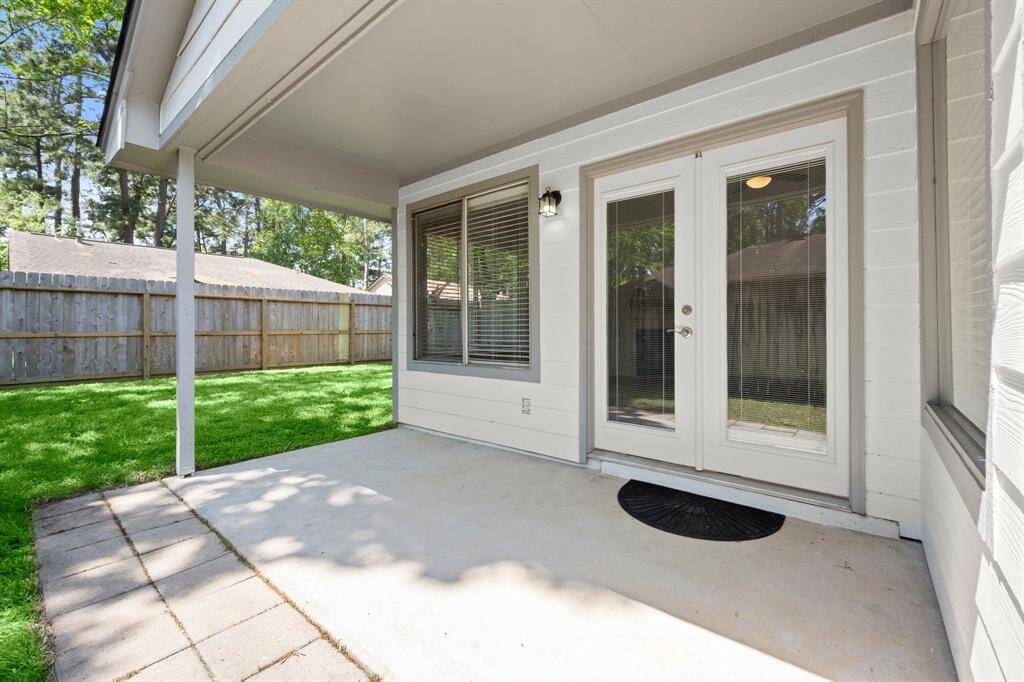 Covered Back Patio, for gatherings or quiet mornings.