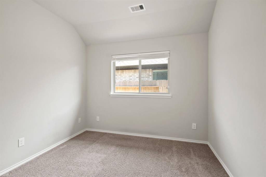 2 inch faux wood blinds throughout the home with nice sized closets.