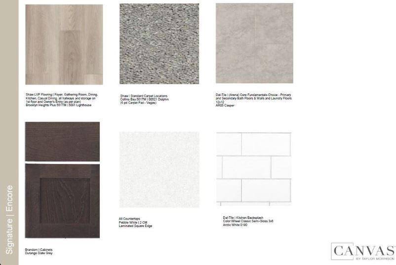 Design Selections: Home is under construction, selections subject to change.