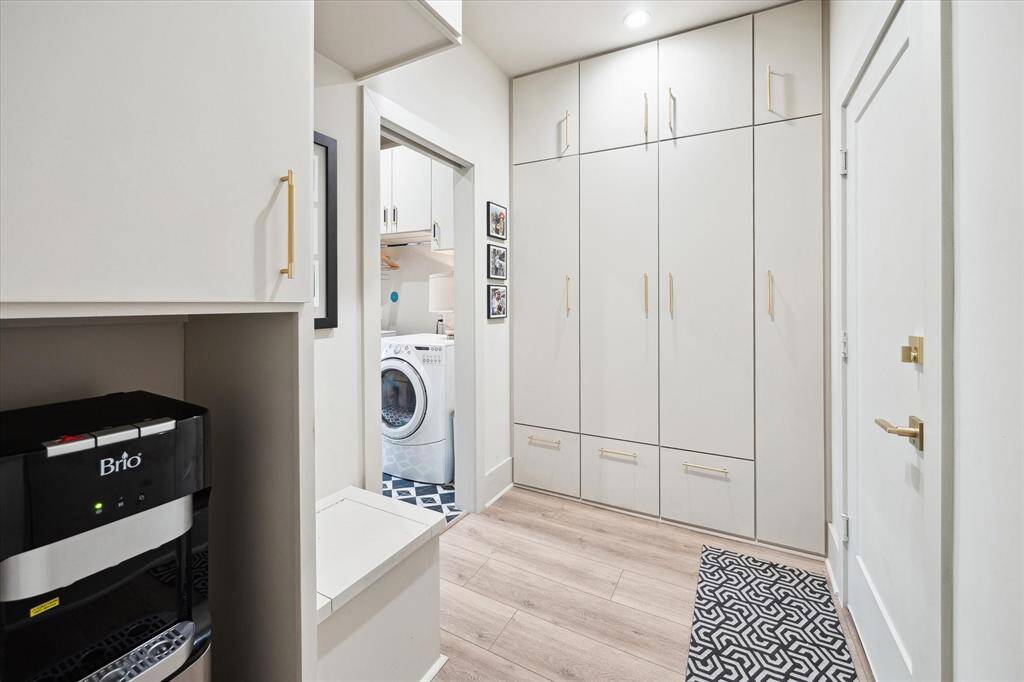 Mudroom off garage entry
