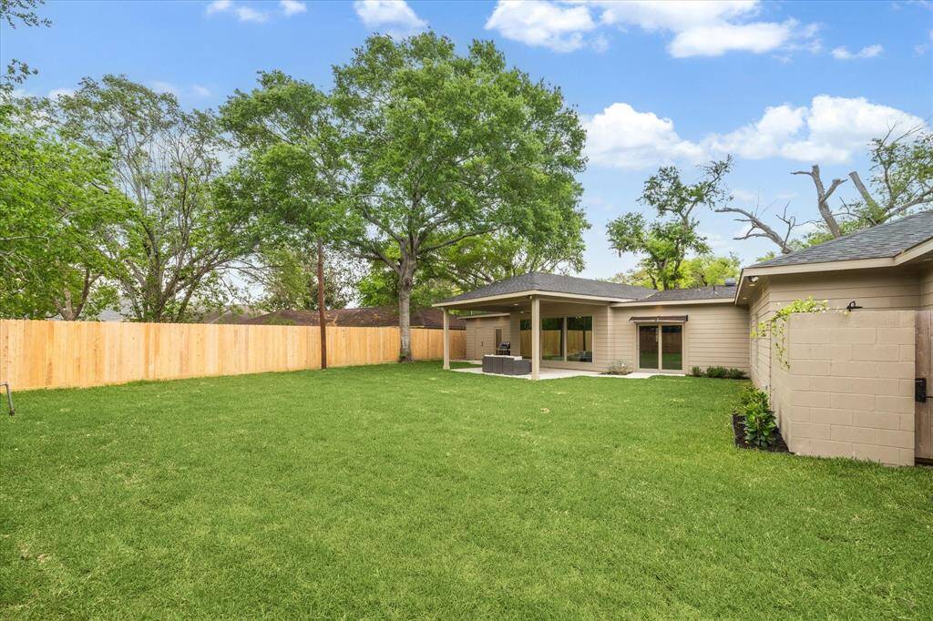 Large backyard for future pool.