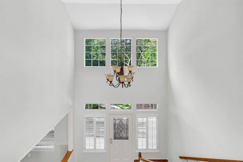 Upstairs looking towards front entry.