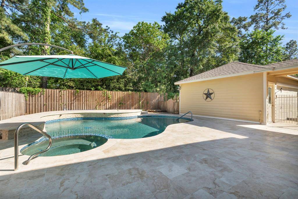 2024 Travertine decking....cool on the feet during the hot summers