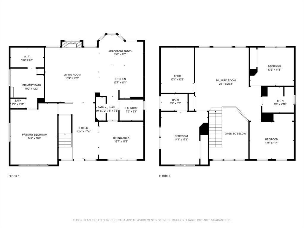 Combined Floor 1 and 2