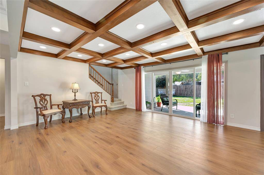 Large Sliding Doors with view from Fireplace