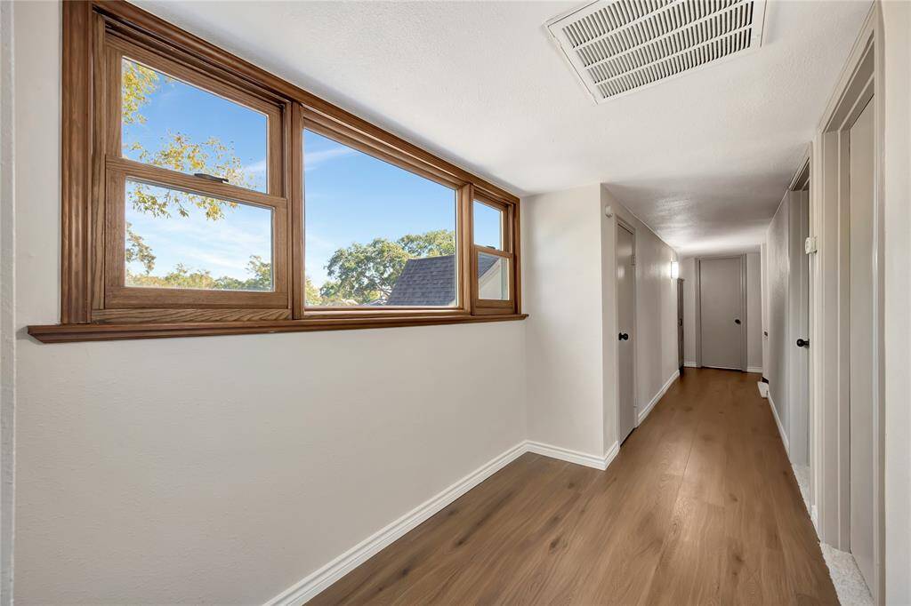 Hallway with Beautiful Anderson Window overlooking the front area