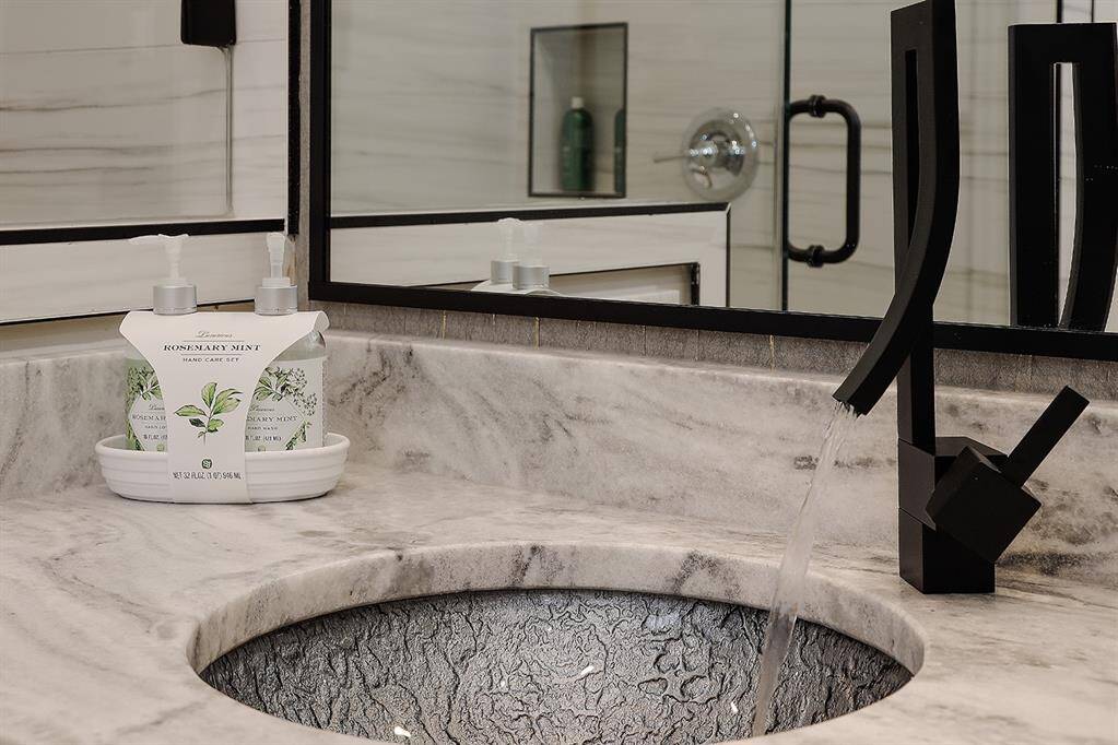 Every faucet and piece of hardware was lovingly chosen by the owners, and no expense was spared!