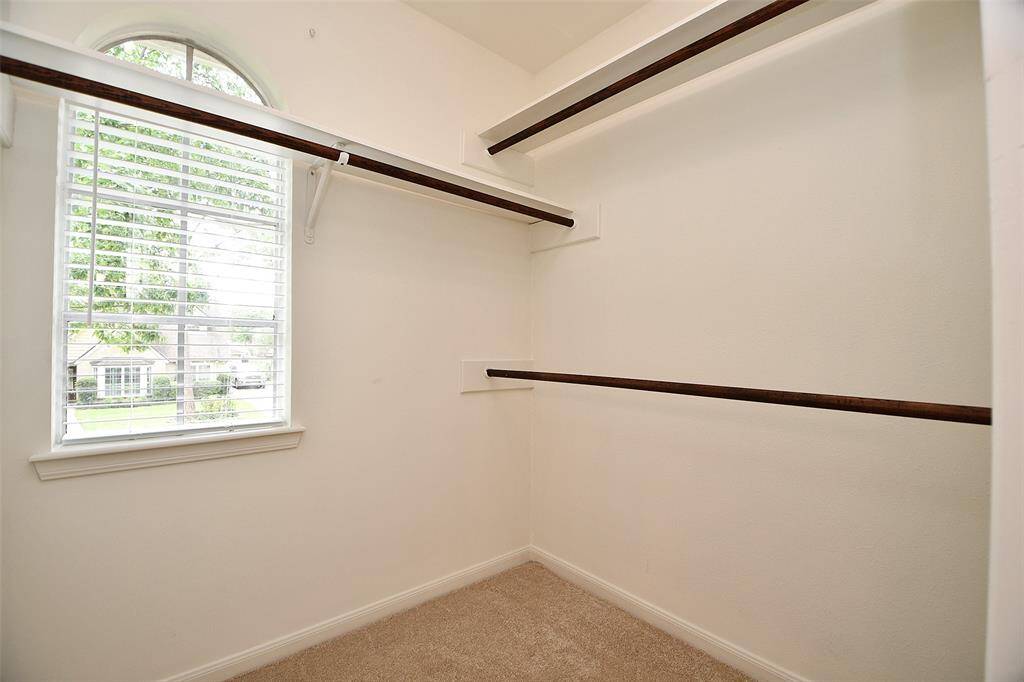 Dual walk-in closets.