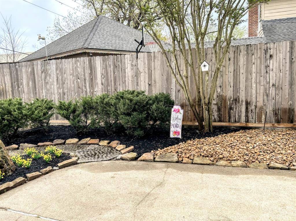 Landscaping back yard