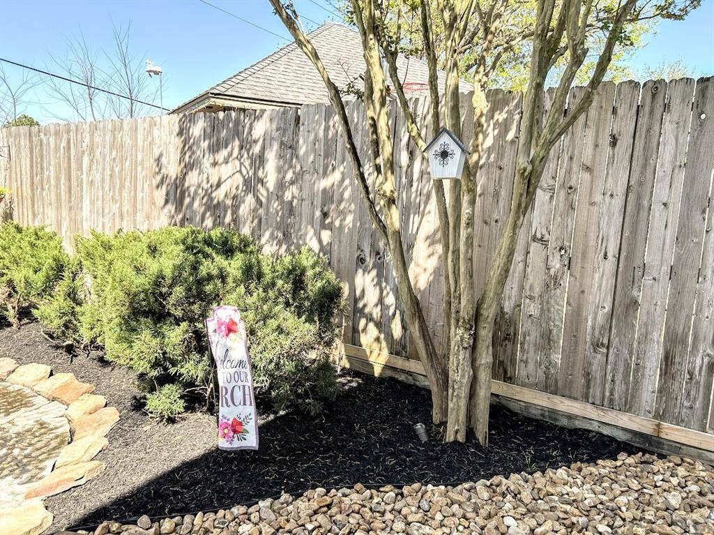 Landscaping back yard