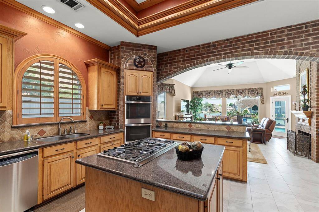 Beautiful Cabinetry and Ample Counter Space in this Large Kitchen