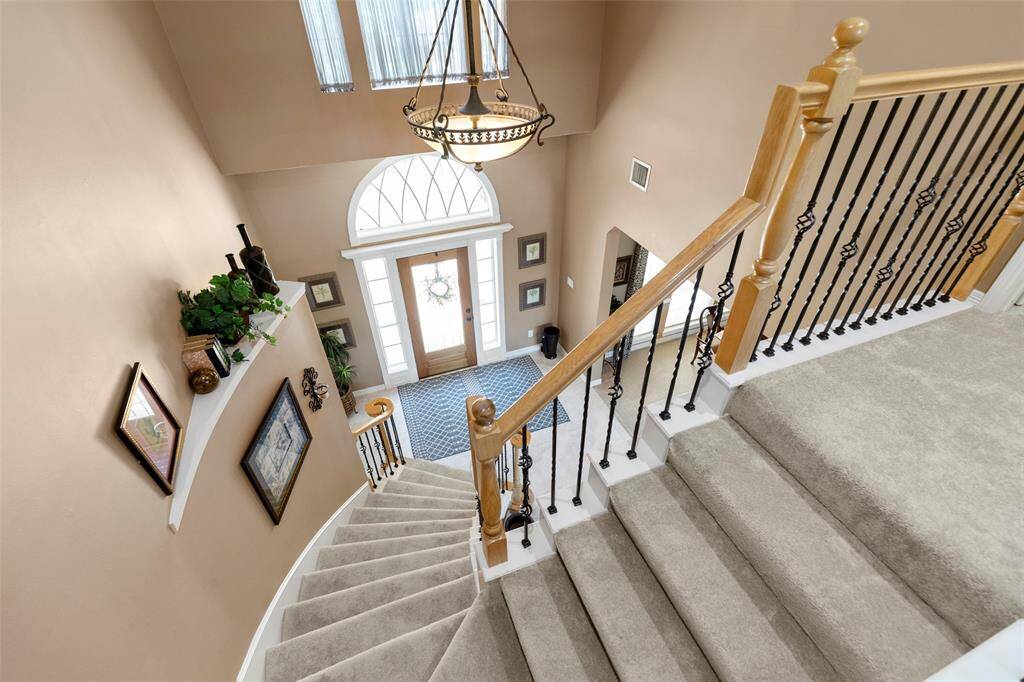 Wonderful View at the Top of the Stairwell Looking Down