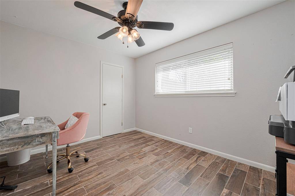 Third bedroom currently being used as an office.
