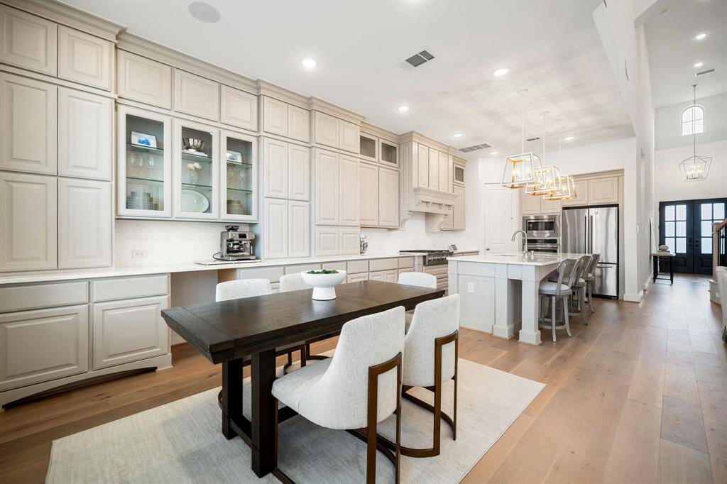 Breakfast space and more cabinet space.
