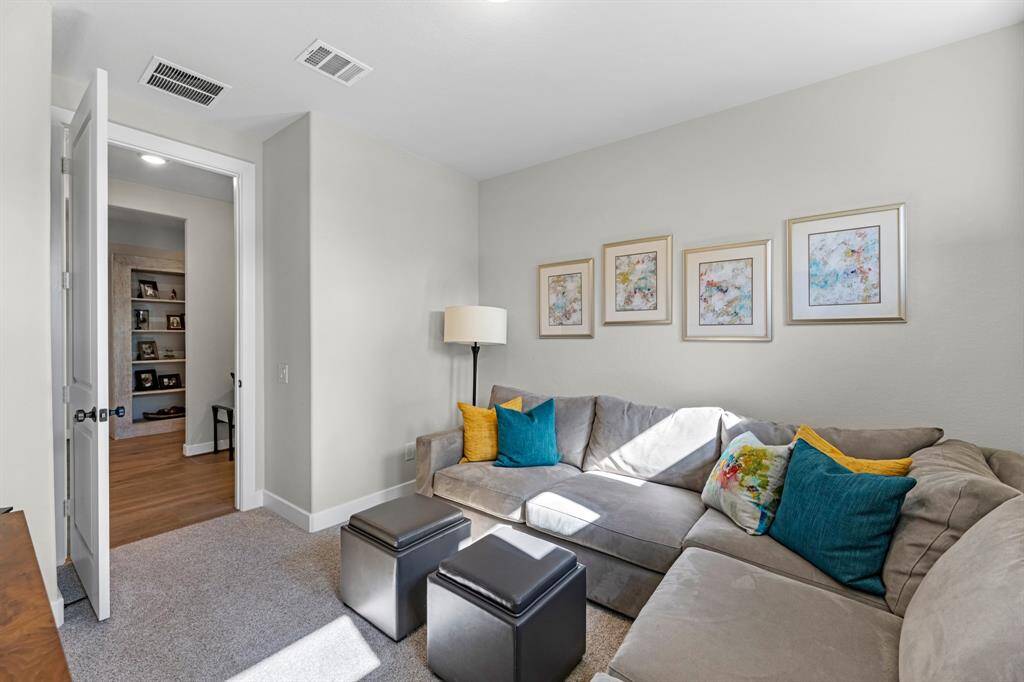 Oversized fully fenced backyard with some mature oaks and full sprinkler system. This deep yard could easily fit a sizeable pool or a larger outdoor entertainment space. Blank canvas for you to do what you want to make this home yours