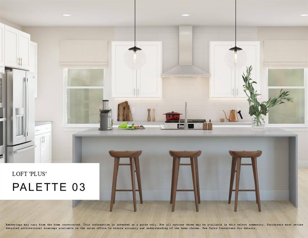Loft Look Palette 3 Selection Sheet (*Artist rendering used for illustration purposes only.)