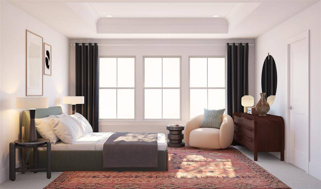 Spacious primary suite (*Artist rendering used for illustration purposes only.)