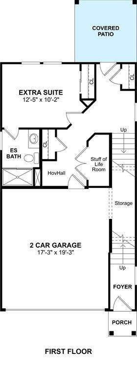 The Ridgewood floor plan by K. Hovnanian Homes. 1st Floor shown. *Prices, plans, dimensions, features, specifications, materials, and availability of homes or communities are subject to change without notice or obligation.