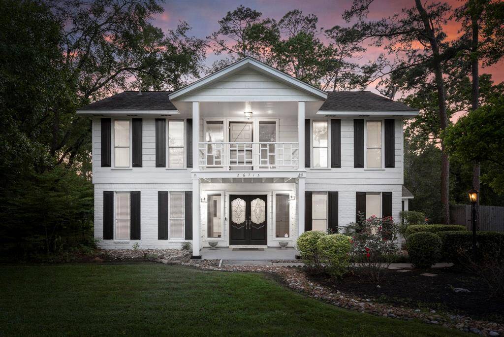 Welcome home to the picturesque 26715 Maplewood Dr! It has stunning curb appeal, a spectacular balcony, lovely landscaping, and a spacious front yard.