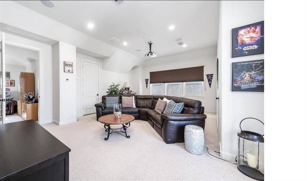 On the third floor, discover a versatile room with a dedicated office space, offering the perfect blend of rest and productivity in your private retreat. Includes walk-in closet and ensuite full bath.