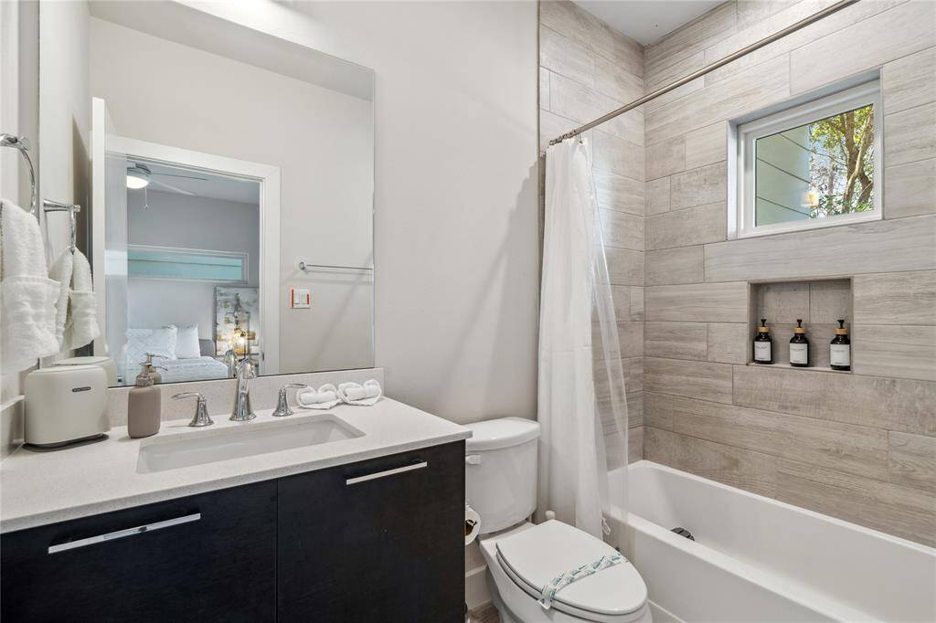 An ensuite bathroom, ensuring convenience for guests or household members.